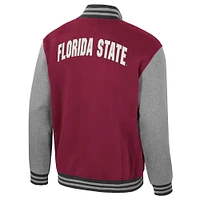 Men's Colosseum  Garnet Florida State Seminoles Ambi-Turner Full-Zip Varsity Jacket