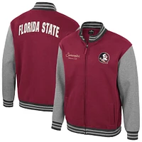 Veste universitaire entièrement zippée Ambi-Turner Colosseum Garnet pour homme des Florida State Seminoles