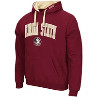Men's Colosseum Garnet Florida State Seminoles Big & Tall Arch Logo 2.0 Pullover Hoodie
