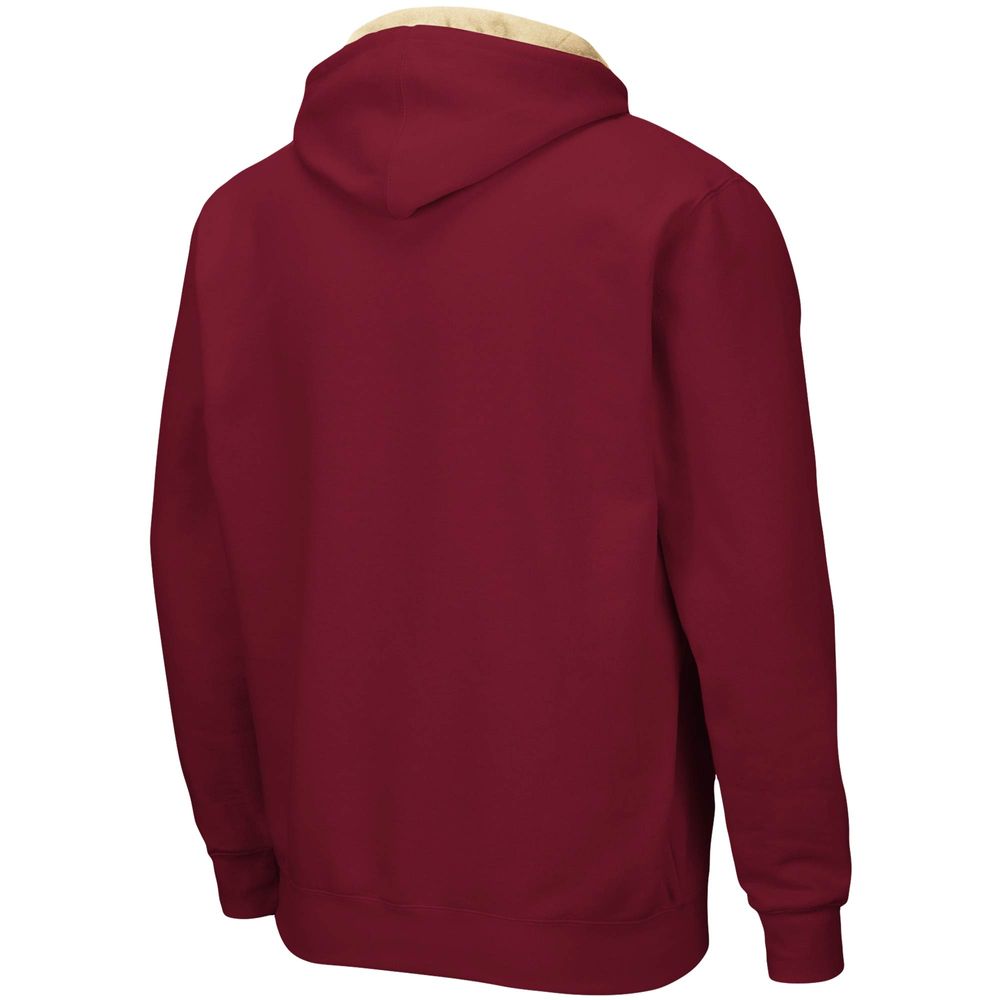 Men's Colosseum Garnet Florida State Seminoles Big & Tall Full-Zip Hoodie