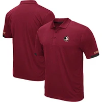 Men's Colosseum Garnet Florida State Seminoles Big & Tall Santry Polo