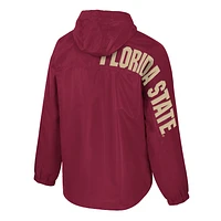 Veste anorak demi-zip Reloaded Colosseum Garnet pour homme des Florida State Seminoles