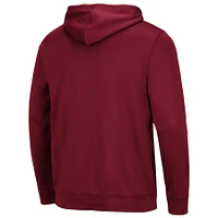 Men's Colosseum Garnet Florida State Seminoles Slash Stack 2.0 Pullover Hoodie