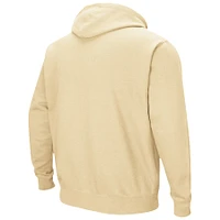 Men's Colosseum Gold Florida State Seminoles Arch & Logo 3.0 Pullover Hoodie