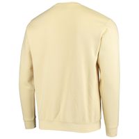 Men's Colosseum Gold Florida State Seminoles Arch & Logo Tackle Twill Pullover Sweatshirt