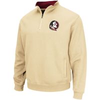 Men's Colosseum Gold Florida State Seminoles Tortugas Logo Quarter-Zip Jacket