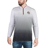 Men's Colosseum Gray Florida State Seminoles Magic Team Logo Quarter-Zip Jacket