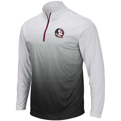 Men's Colosseum Gray Florida State Seminoles Magic Team Logo Quarter-Zip Jacket