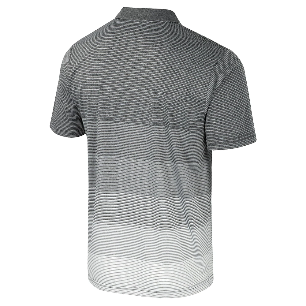 Polo en maille rayée Florida State Seminoles Colosseum gris pour hommes