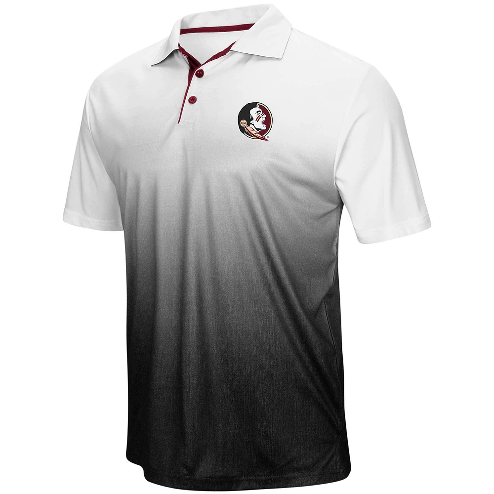 Men's Colosseum Heathered Gray Florida State Seminoles Magic Team Logo Polo