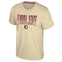 Men's Colosseum Vegas Gold Florida State Seminoles Dual Logo T-Shirt