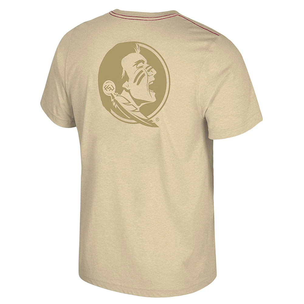 Men's Colosseum Vegas Gold Florida State Seminoles Dual Logo T-Shirt