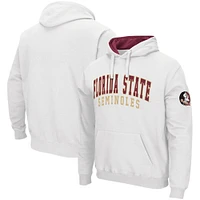 Sweat à capuche Colosseum blanc Florida State Seminoles Double Arch pour hommes