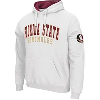 Sweat à capuche Colosseum blanc Florida State Seminoles Double Arch pour hommes