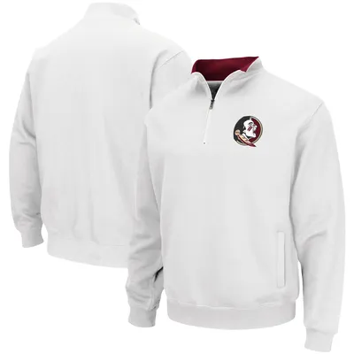 Colosseum White Florida State Seminoles Tortugas Logo Quarter-Zip Pullover Jacket