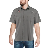 Men's Columbia Charcoal Florida State Seminoles PFG Tamiami Shirt