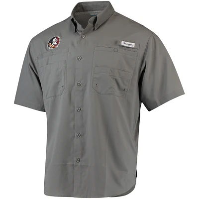 Men's Columbia Charcoal Florida State Seminoles PFG Tamiami Shirt