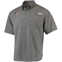Men's Columbia Charcoal Florida State Seminoles PFG Tamiami Shirt