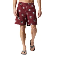 Short imprimé Backcast III pour homme Columbia Garnet Florida State Seminoles