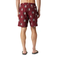 Short imprimé Backcast III pour homme Columbia Garnet Florida State Seminoles