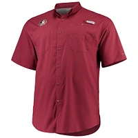 Columbia Garnet Florida State Seminoles Big & Tall Collegiate Tamiami Chemise boutonnée pour homme