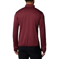 Veste polaire Omni-Wick à demi-zip Columbia Garnet Florida State Seminoles Park View Grid pour homme