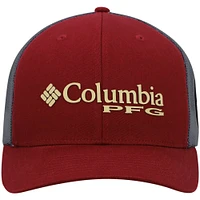 Casquette ajustable Columbia Garnet Florida State Seminoles PFG Snapback pour homme