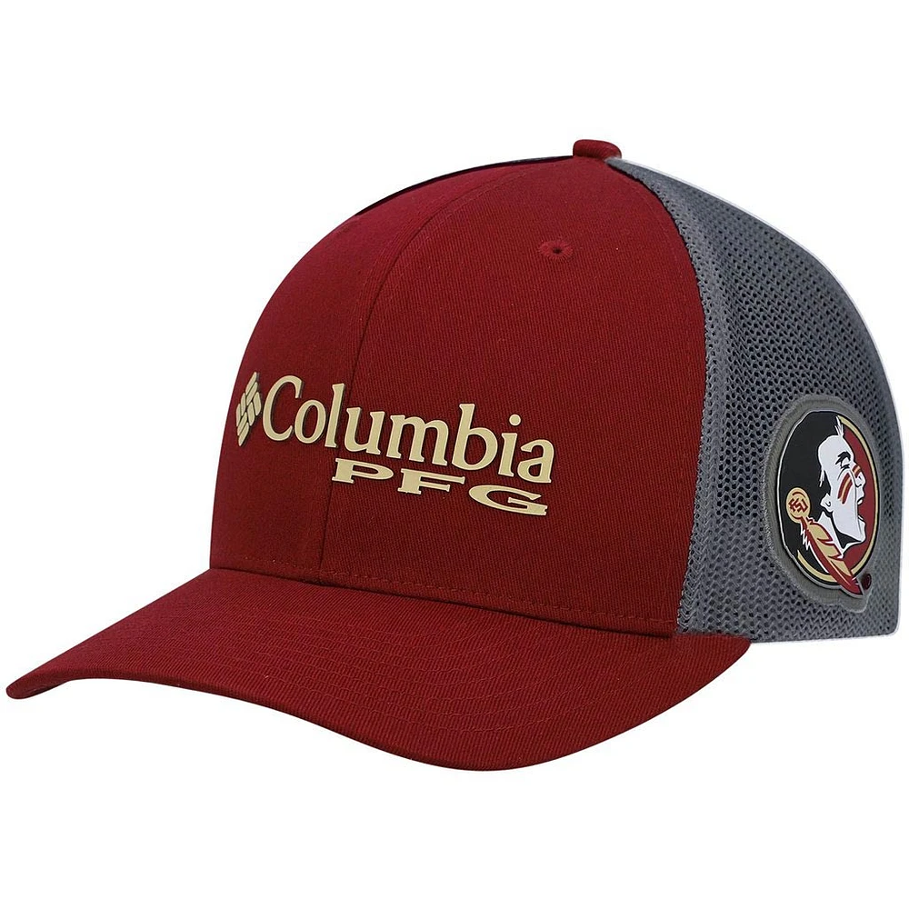 Men's Columbia Garnet Florida State Seminoles PFG Snapback Adjustable Hat