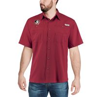 Men's Columbia Garnet Florida State Seminoles PFG Tamiami Shirt