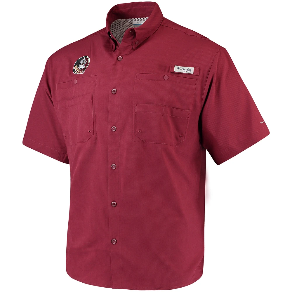 Chemise Columbia Garnet Florida State Seminoles PFG Tamiami pour homme