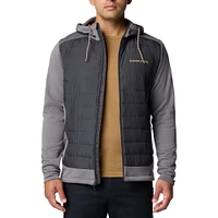 Veste à capuche hybride entièrement zippée Out-Shield de Columbia pour homme, gris, Florida State Seminoles