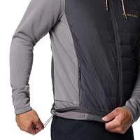 Veste à capuche hybride entièrement zippée Out-Shield de Columbia pour homme, gris, Florida State Seminoles