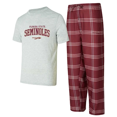 Ensemble de nuit pour homme avec t-shirt et pantalon Concepts Sport Florida State Seminoles