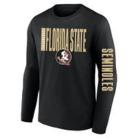 Men's Fanatics  Black Florida State Seminoles Big & Tall Vision Long Sleeve T-Shirt