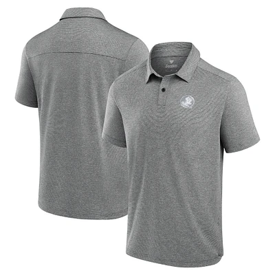 Men's Fanatics  Charcoal Florida State Seminoles Performance Polo