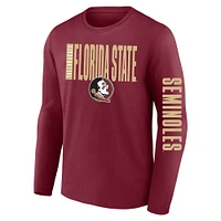 Men's Fanatics  Garnet Florida State Seminoles Big & Tall Vision Long Sleeve T-Shirt