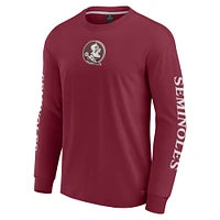 Men's Fanatics Garnet Florida State Seminoles Strive Long Sleeve T-Shirt