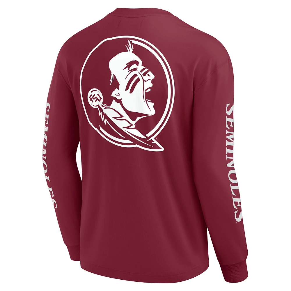 Men's Fanatics Garnet Florida State Seminoles Strive Long Sleeve T-Shirt