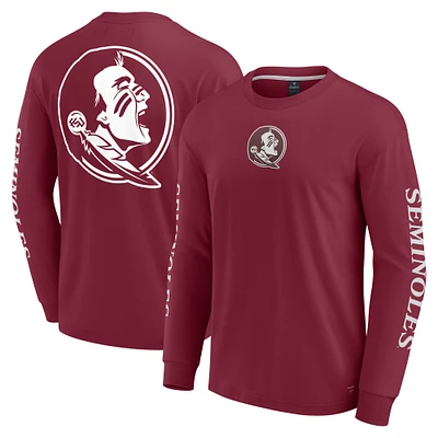 T-shirt à manches longues pour hommes Fanatics Garnet Florida State Seminoles Strive