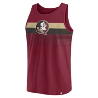 Débardeur Fanatics Garnet Florida State Seminoles Wild Game pour hommes