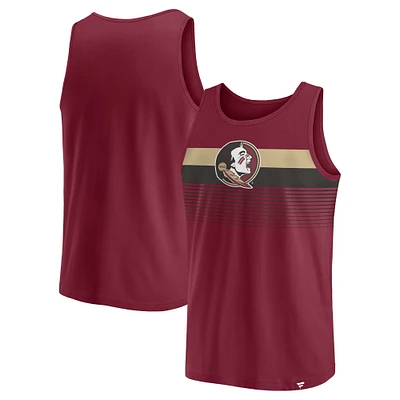 Débardeur Fanatics Garnet Florida State Seminoles Wild Game pour hommes