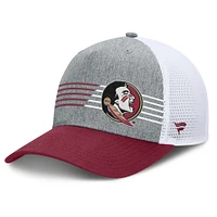 Men's Fanatics Heather Gray/Garnet Florida State Seminoles Profile Trucker Adjustable Hat