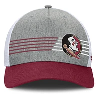 Men's Fanatics Heather Gray/Garnet Florida State Seminoles Profile Trucker Adjustable Hat