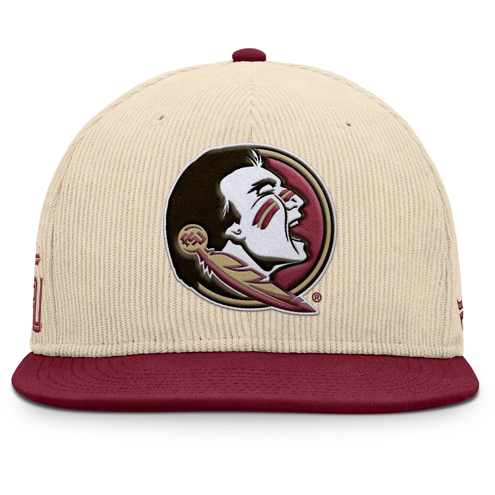 Men's Fanatics Tan Florida State Seminoles Catcher Snapback Hat