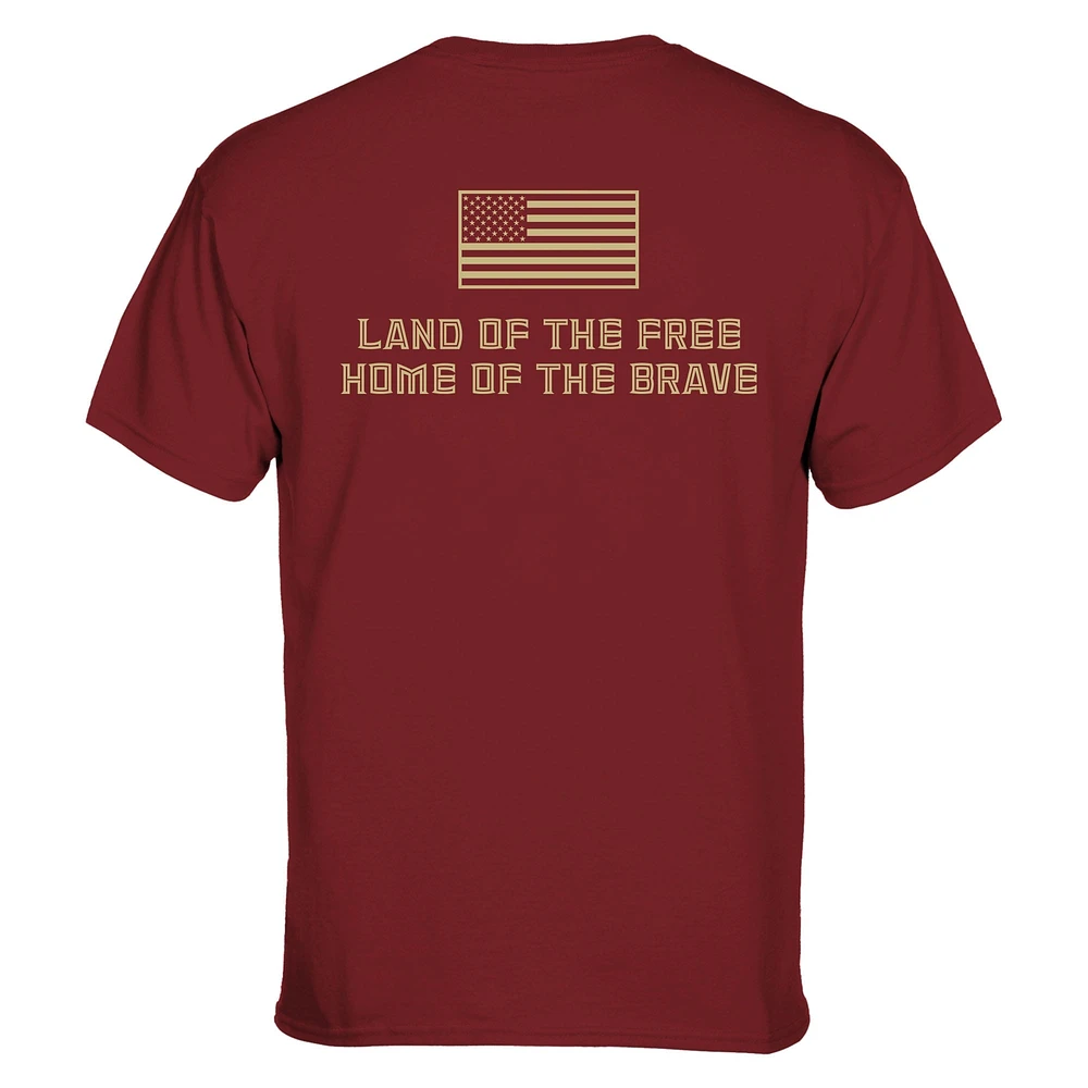Mens Florida State Seminoles Garnet 2014 Military Day T-Shirt