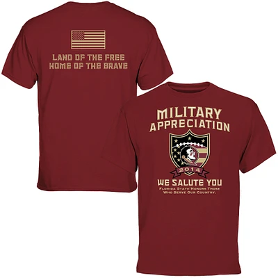 Mens Florida State Seminoles Garnet 2014 Military Day T-Shirt
