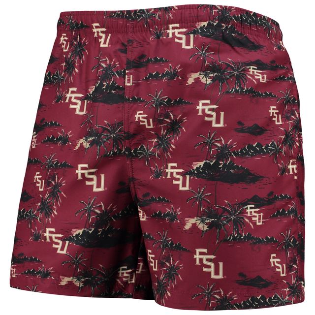 Maillot de bain pour homme FOCO Garnet Florida State Seminoles Island Palm