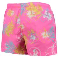 Men's FOCO Pink Florida State Seminoles Neon Floral Swim Trunks