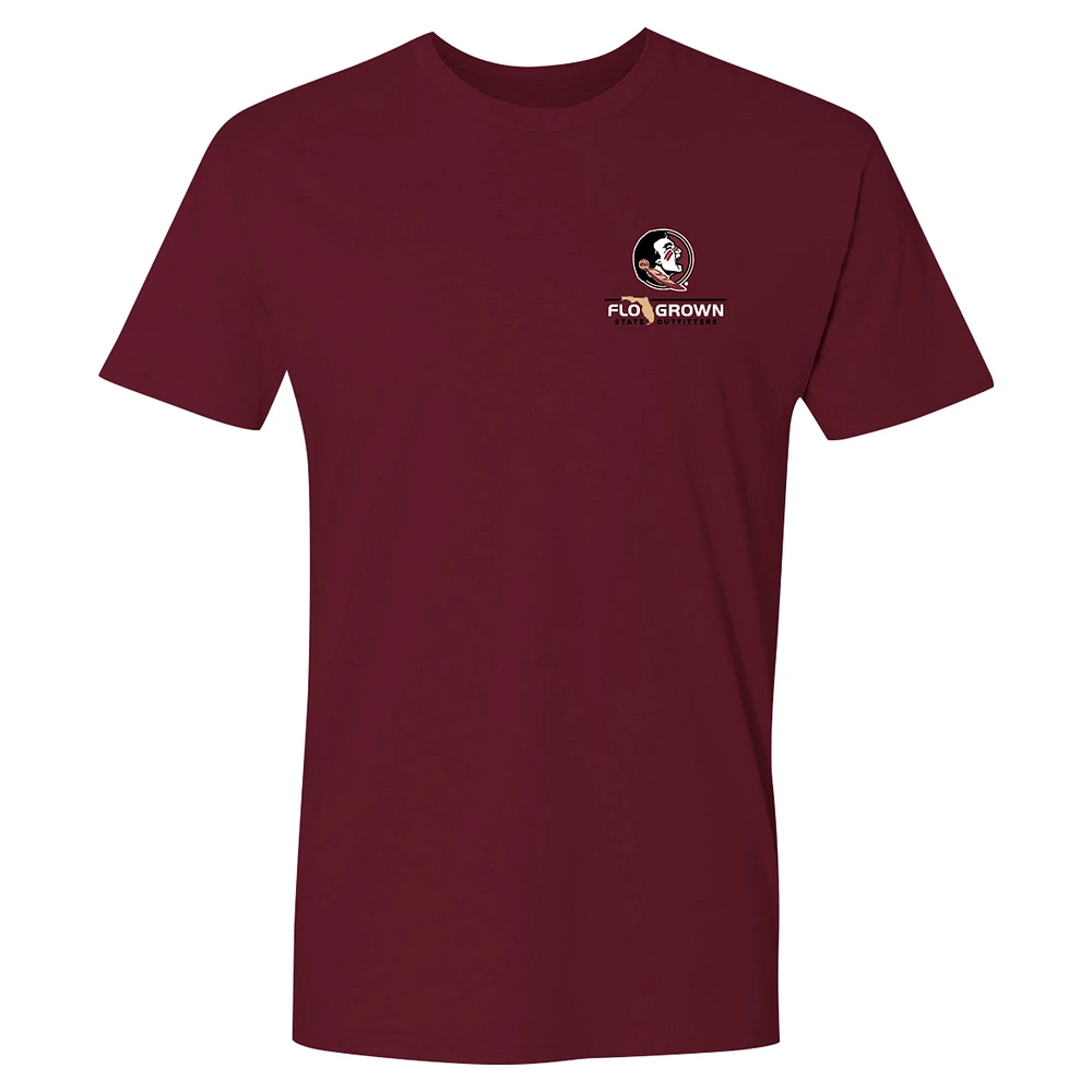 T-shirt pour homme Florida State Seminoles Best Coast Sunset Garnet