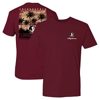 T-shirt pour homme Florida State Seminoles Best Coast Sunset Garnet